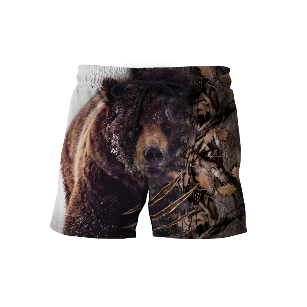 BEAR HUNTING CAMO 3D ALL OVER PRINTED SHIRTS FOR MEN AND WOMEN Pi071202 PL-Apparel-PL8386-Shorts-S-Vibe Cosy™