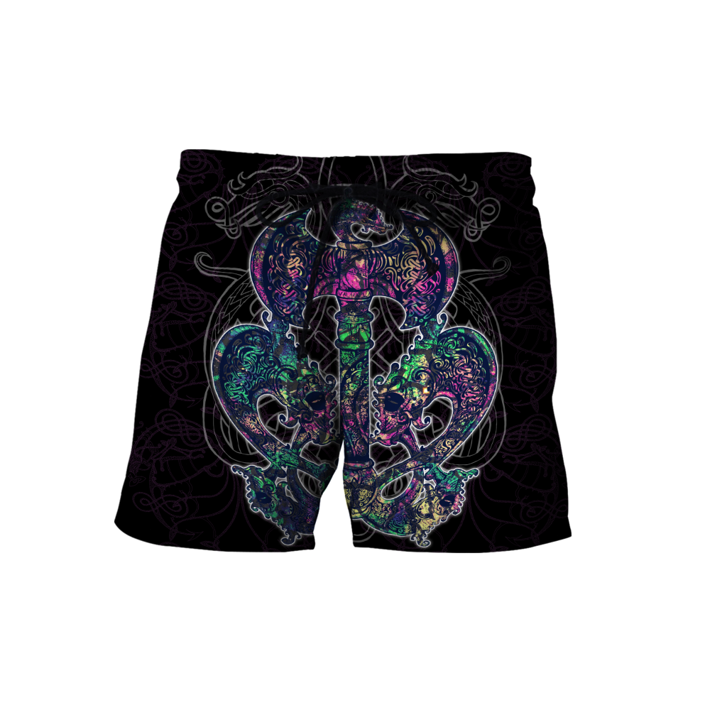 Love Viking tattoos 3D all over printed for man and women HHT27062001-Apparel-PL8386-Short-S-Vibe Cosy™