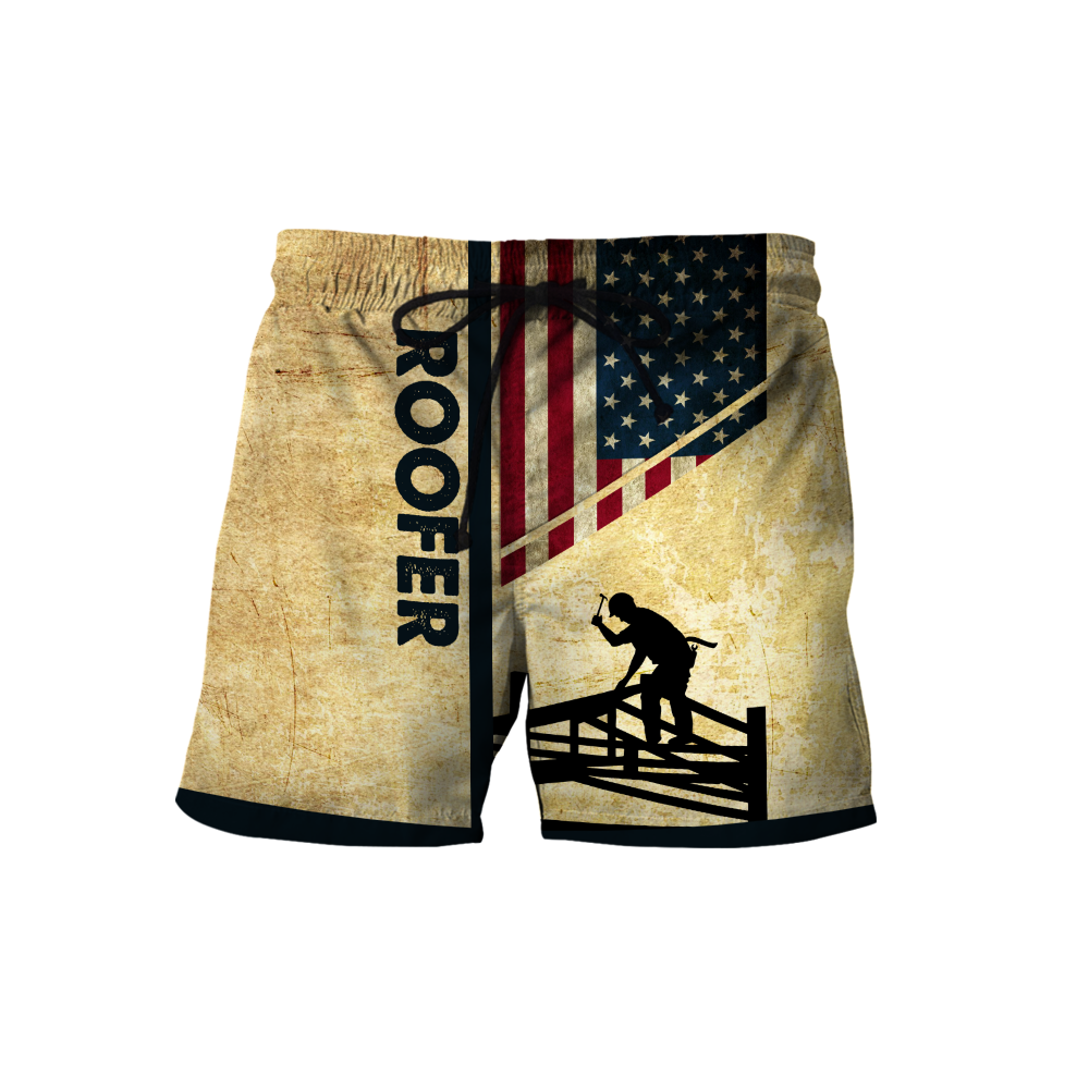 Personalized American Roofer All Over Printed Hoodie For Men MEI