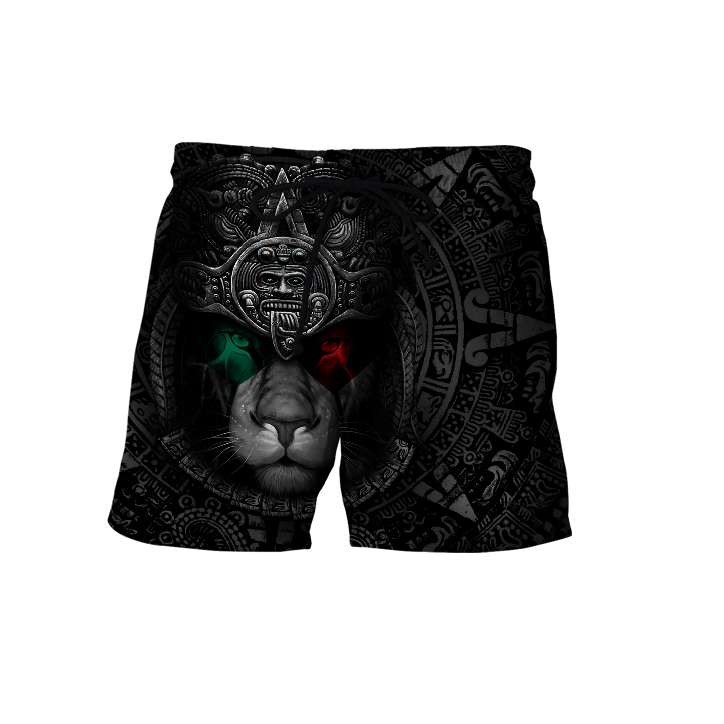 Custom Name Mexican Lion Warrior 3D All Over Printed Shirt for Men and Women