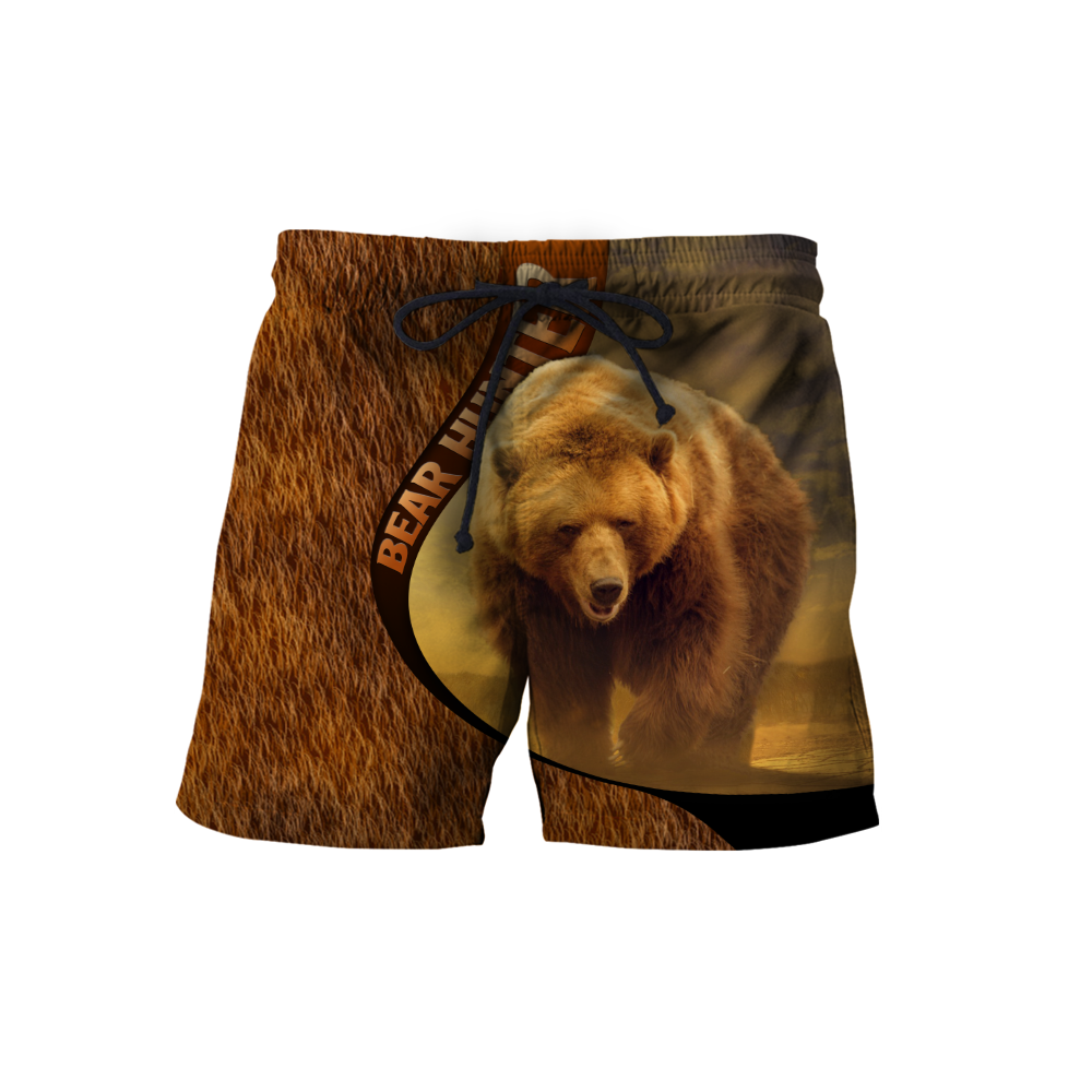 Bears hunter camo 3D all over printer shirts for man and women Pi211202 PL-Apparel-PL8386-Shorts-S-Vibe Cosy™