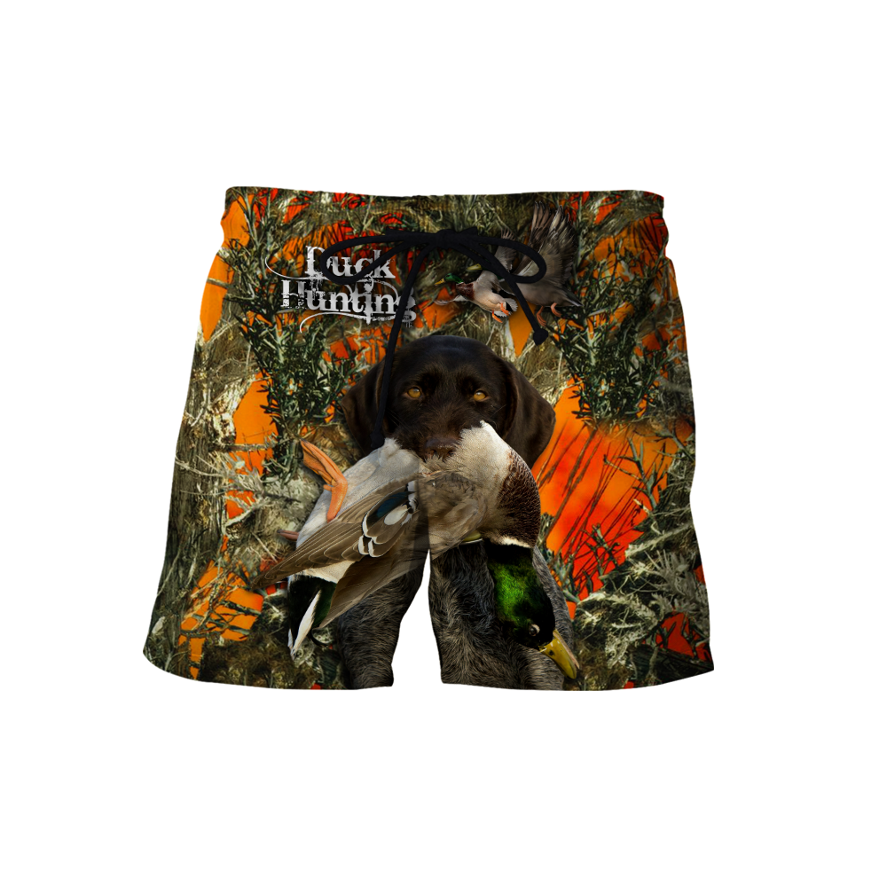 Duck Hunting Labrador Retriever Orange Camo 3D All Over Print  Hoodie Pi17082001S