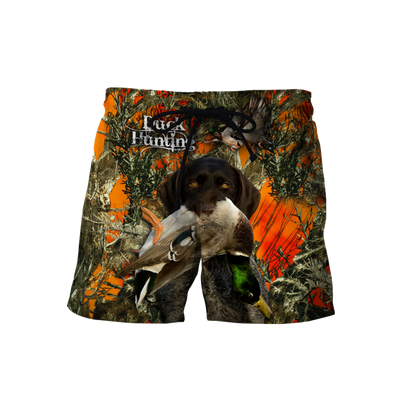 Duck Hunting Labrador Retriever Orange Camo 3D All Over Print  Hoodie Pi17082001S