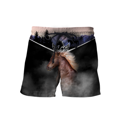 Love Horse 3D All over print for Men and Women shirt Pi030103-Apparel-NNK-Shorts-S-Vibe Cosy™