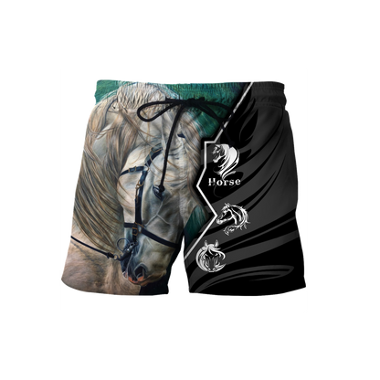 Beautiful Horse 3D All Over Printed shirt for Men and Women Pi040101-Apparel-NNK-Shorts-S-Vibe Cosy™