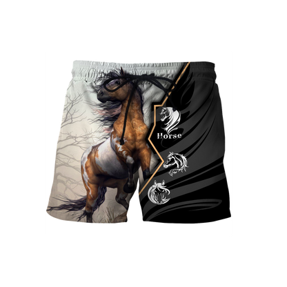 Beautiful Horse 3D All Over Printed shirt for Men and Women Pi040104-Apparel-NNK-Shorts-S-Vibe Cosy™