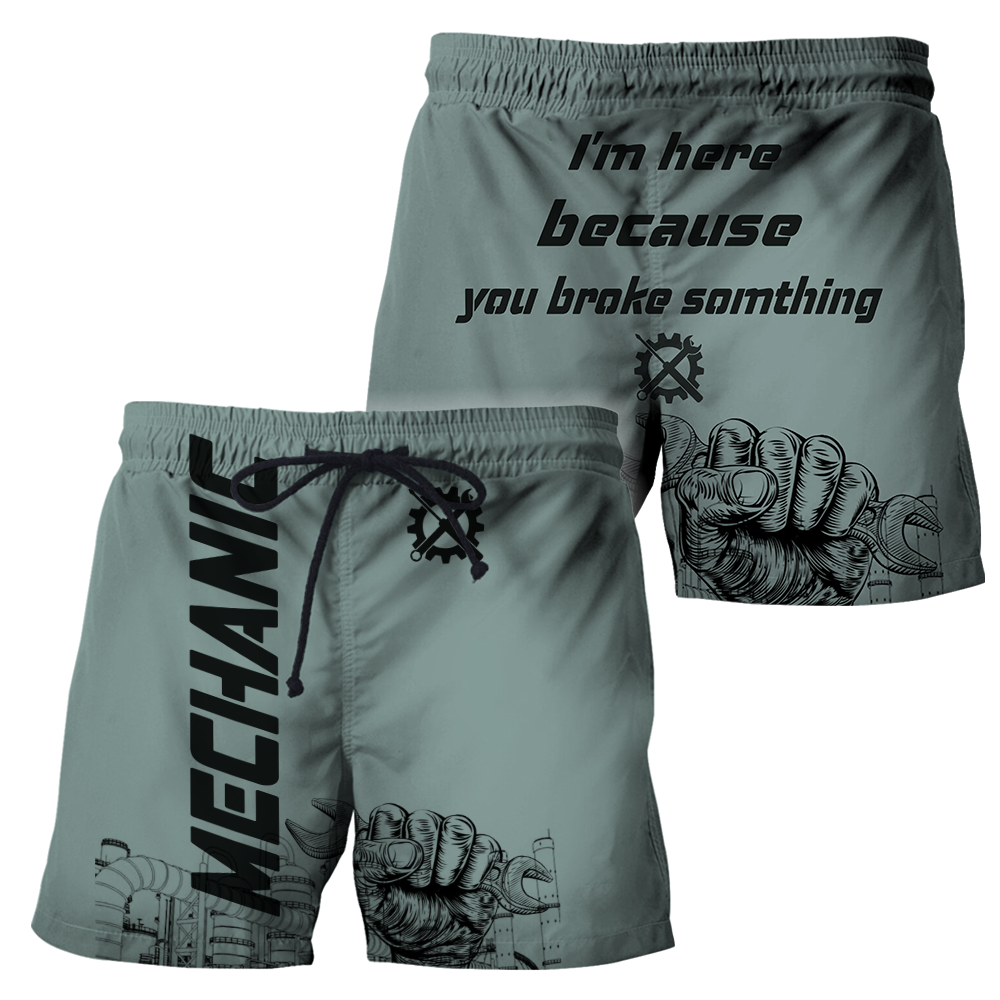 I'm Here Because You Broke Something All Over Printed Mechanic Hoodie For Men and Women HVT14102001