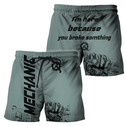 I'm Here Because You Broke Something All Over Printed Mechanic Hoodie For Men and Women HVT14102001