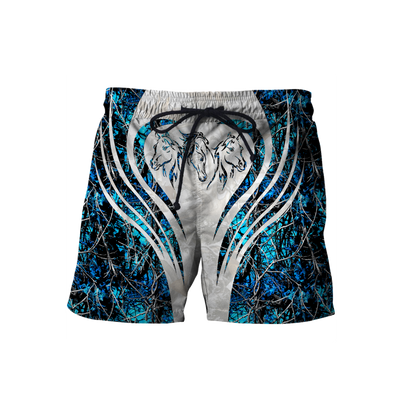 Beautiful Horse 3D All Over Printed shirt for Men and Women Pi060103-Apparel-NNK-Shorts-S-Vibe Cosy™
