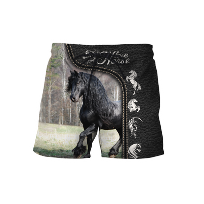Love Horse 3D All Over Printed Shirts Pi220401-Apparel-TA-Shorts-S-Vibe Cosy™