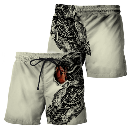 Mechanic Metal Tattoo 3D All Over Printed Shirts HAC180502-Apparel-MP-Shorts-S-Vibe Cosy™