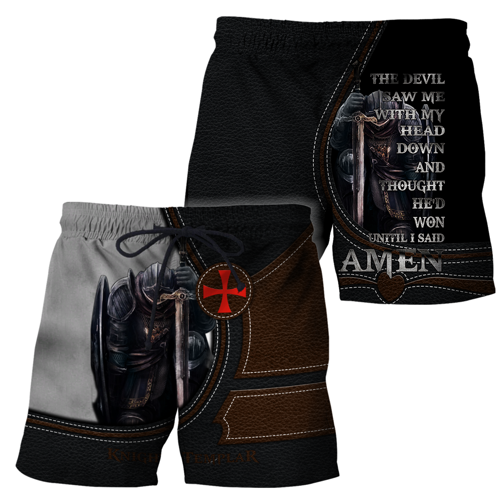 Knights Templar Sons Of God 3D all over printed for men and women PL08092004