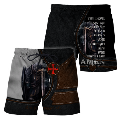 Knights Templar Sons Of God 3D all over printed for men and women PL08092004