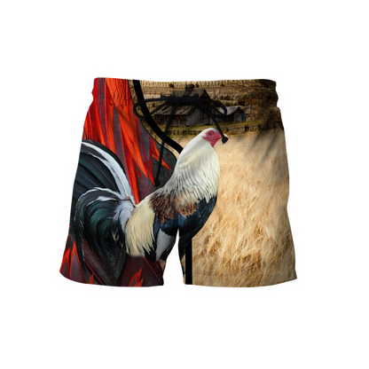 Premium Rooster 3D All Over Printed Unisex Shirts