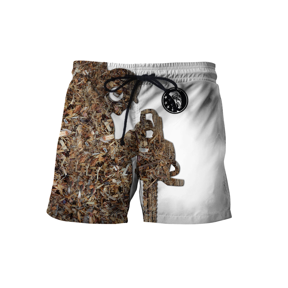 Premium Unisex Sawdust Pattern All Over Printed Arborist Shirts MEI
