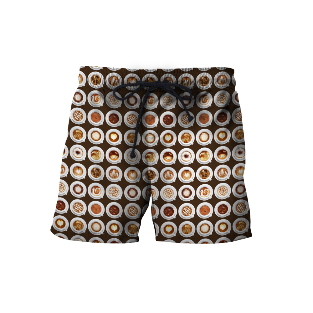 Time's Coffee 3D All Over Printed Differences Between Types Of Italian Coffee Shirts and Shorts Pi271103 PL-Apparel-PL8386-Shorts-S-Vibe Cosy™