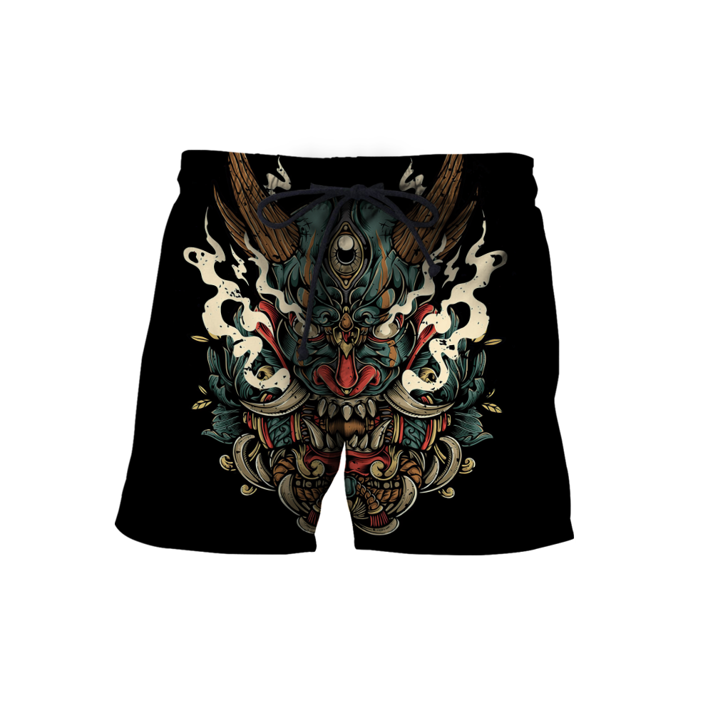 Samurai Tattoo Art Hoodie T Shirt For Men and Women HAC220602-NM-Apparel-NM-Shorts-S-Vibe Cosy™