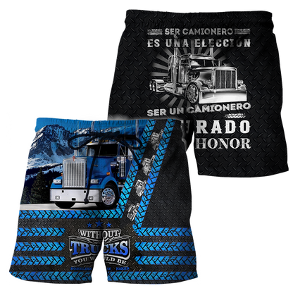 All Over Printed Trucker Hoodie MEI