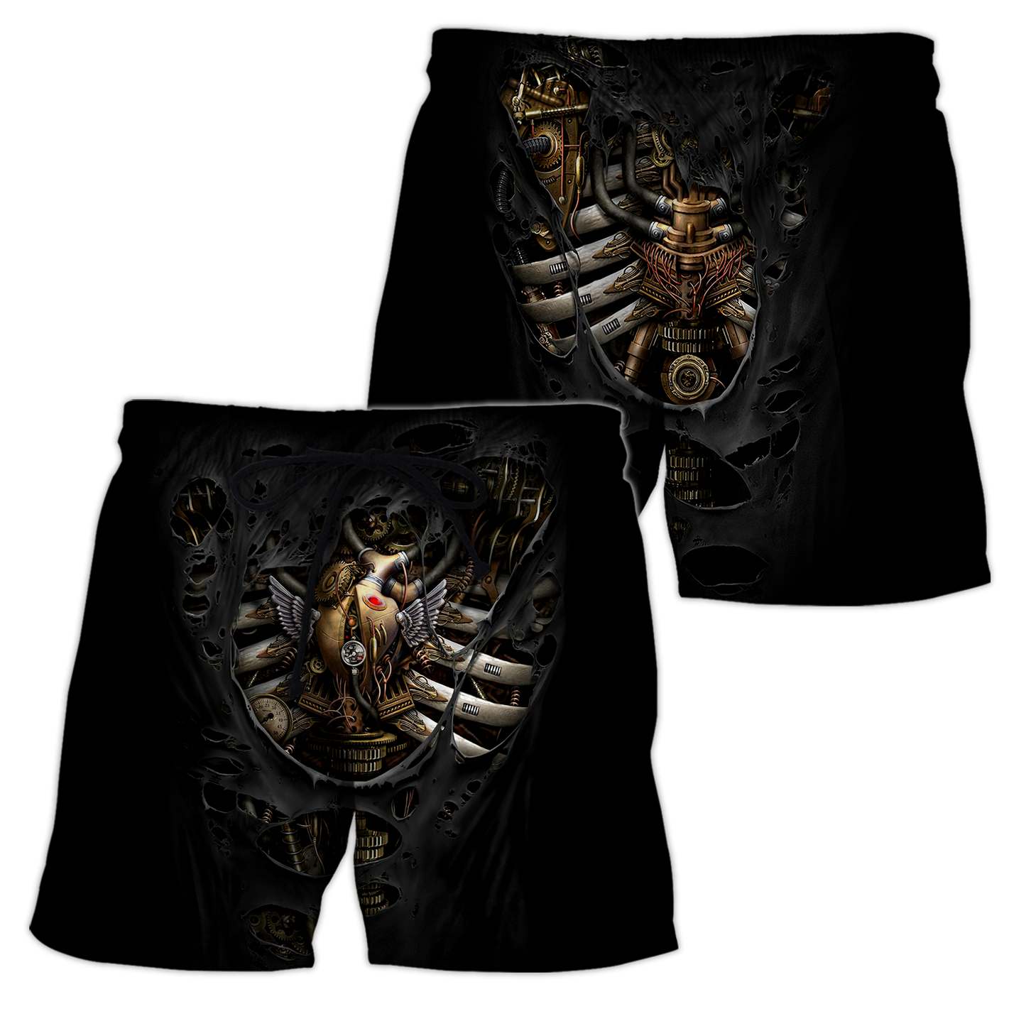 Steampunk Mechanic Skull All Over Printed Hoodie For Men and Women Pi21102002