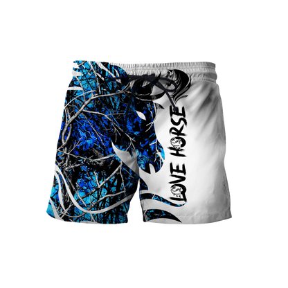 Beautiful Horse 3D All Over Printed shirt for Men and Women Pi060101-Apparel-NNK-Shorts-S-Vibe Cosy™