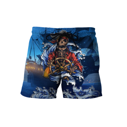 Love Skull pirates 3D all over printed for man and women QB06092001-Apparel-PL8386-Short-S-Vibe Cosy™