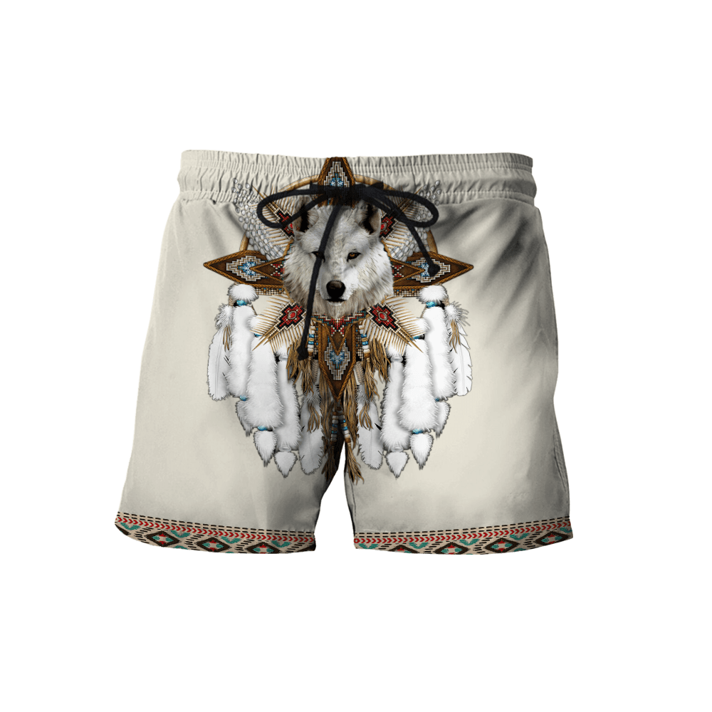 Native Spirit Wolf 3D All Over Printed Unisex Hoodie ML