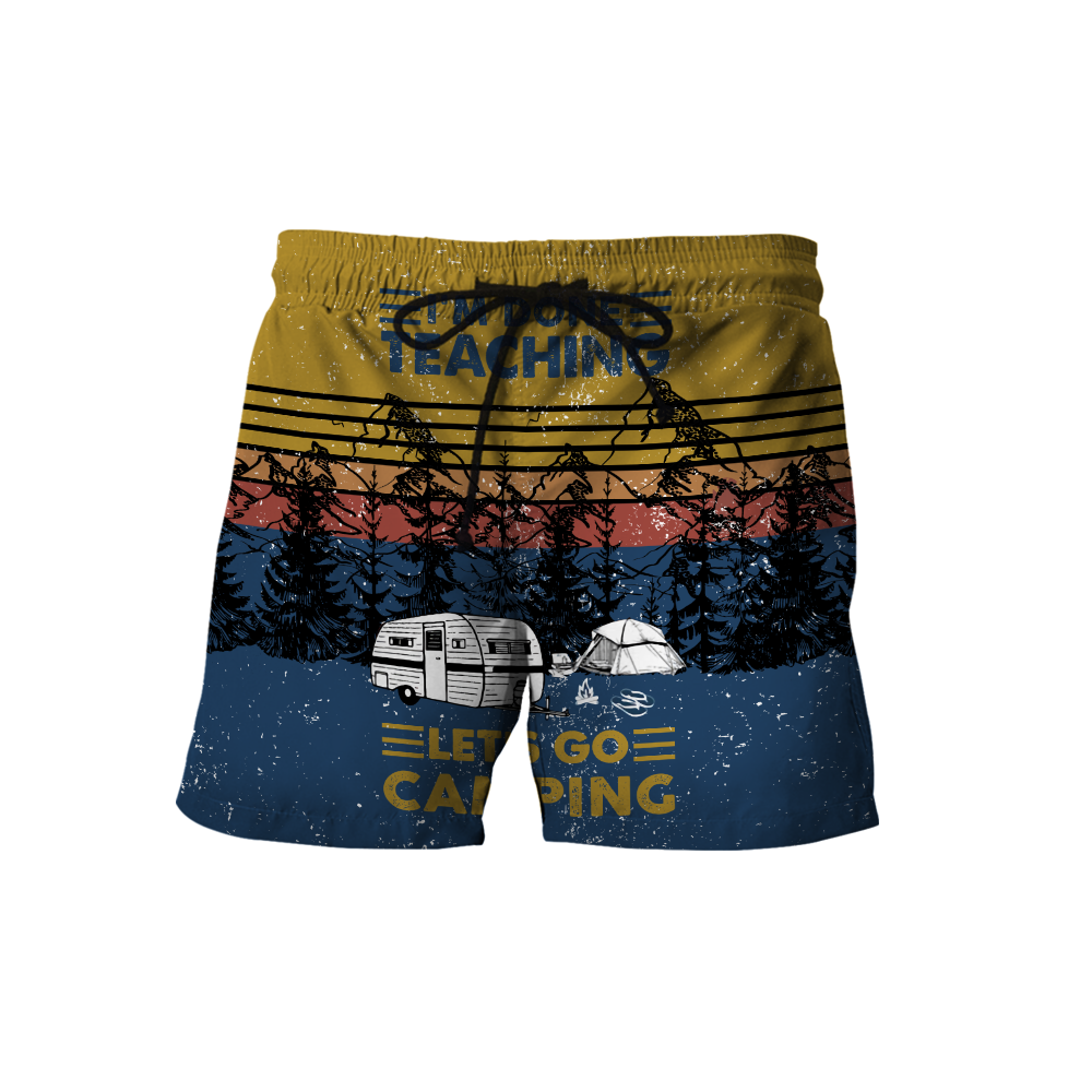 All Over Print I'm Done Teaching Let's Go Camping Hoodie HHT28082001-MEI