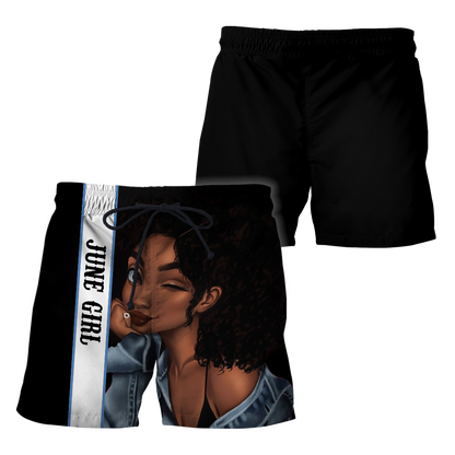 June Girl Cuztomize Name 3D All Over Printed Unisex Hoodie
