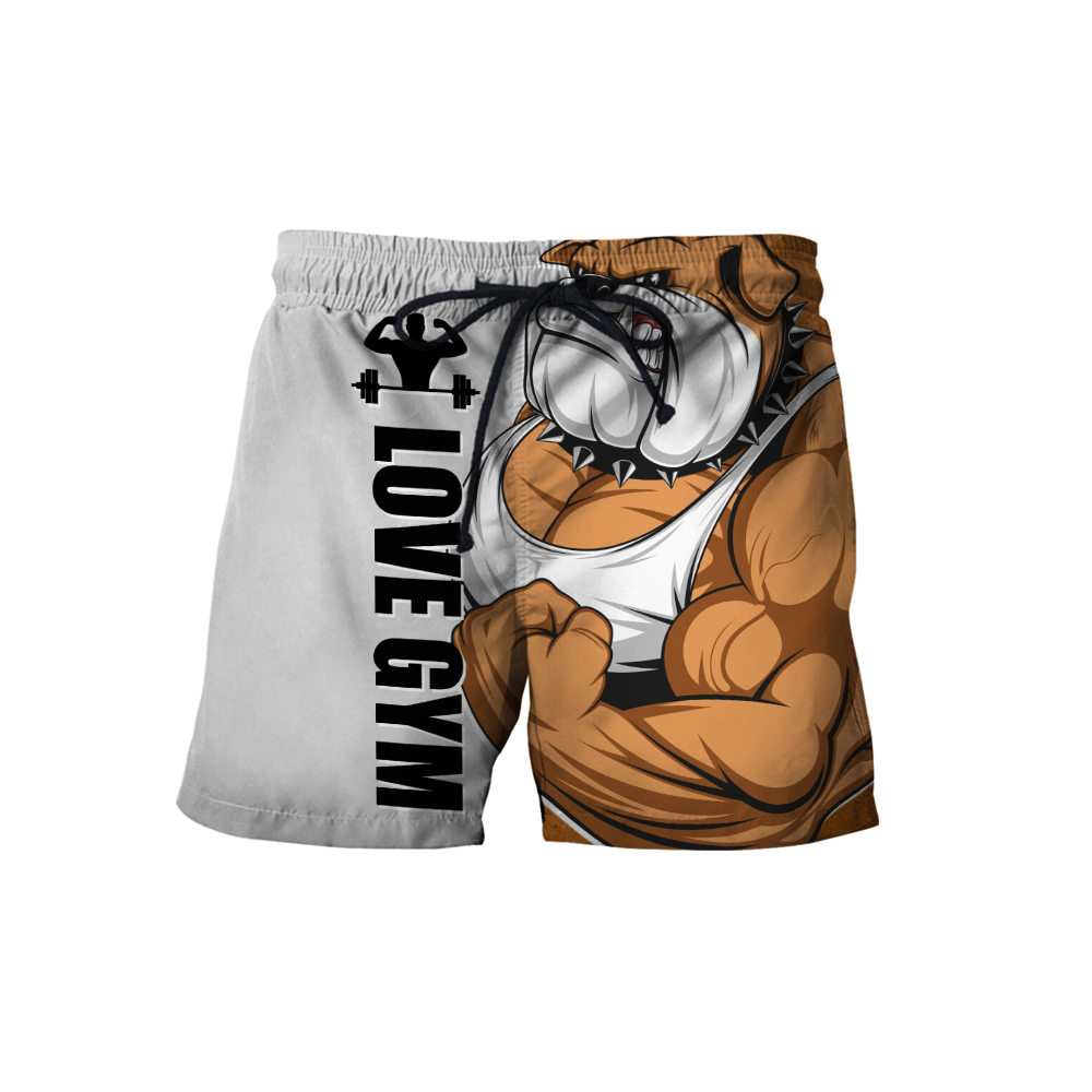 Gym dog 3d all over printed for man and women QB05292003-Apparel-PL8386-Shorts-S-Vibe Cosy™