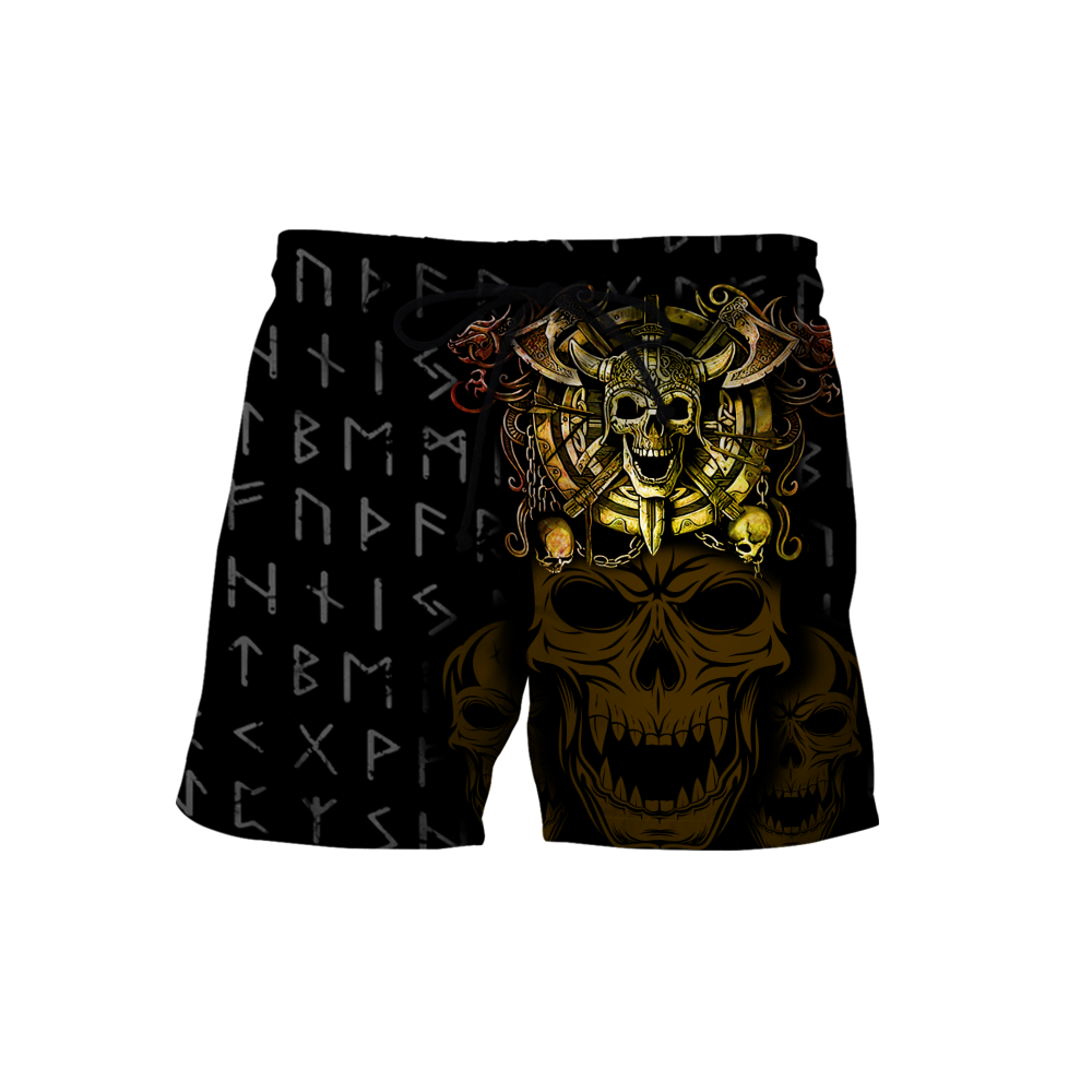 Golden Viking Skull Hoodie MEI