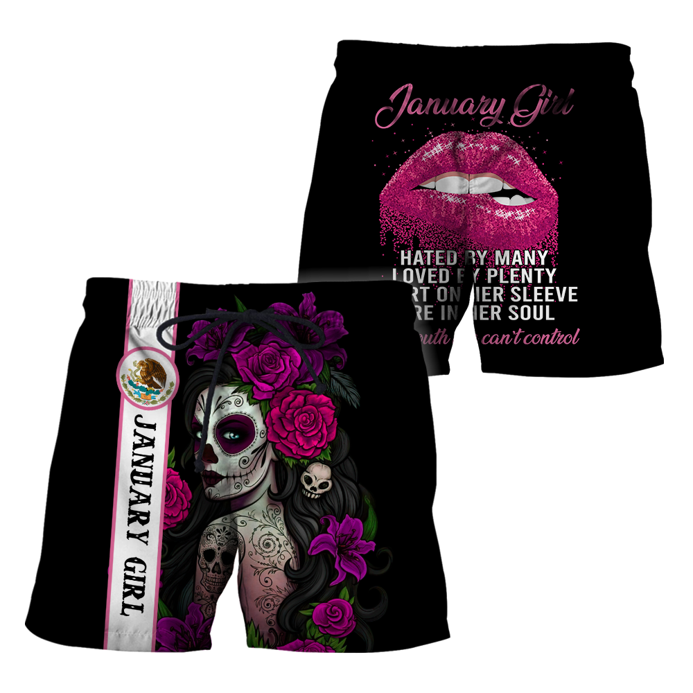January Girl Customize Name 3D All Over Printed Shirts MH10112001