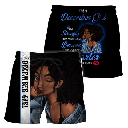December Girl 3D All Over Printed Shirts For Women