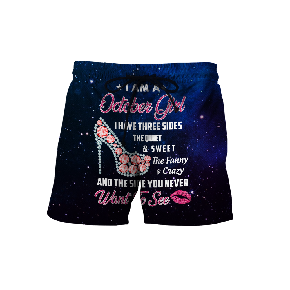 October Girl I Have 3 Sides 3D All Over Print Shirts DQB08142004