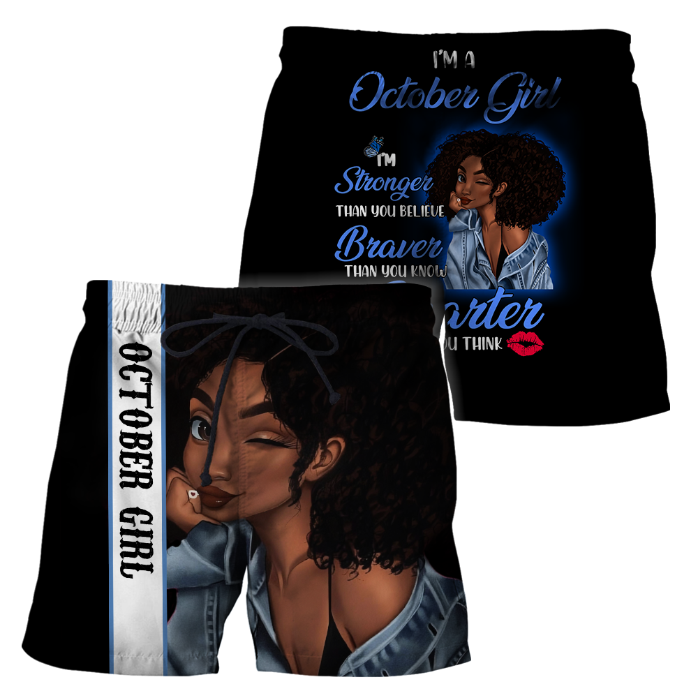 October Girl 3D All Over Printed Shirts For Women
