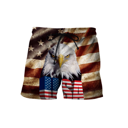 Eagle USA Flag 3D All Over Printed Shirts For Men & Women-Apparel-TA-Shorts-S-Vibe Cosy™