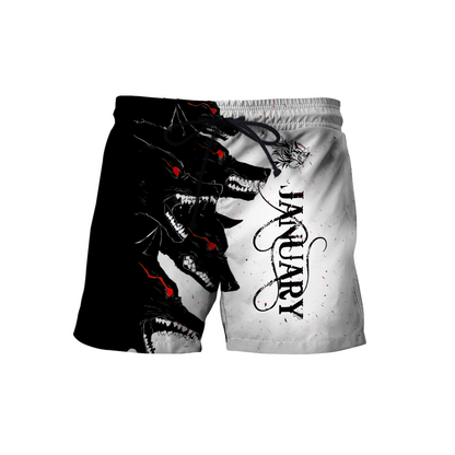 The Dark Wolf January 3D All Over Printed Unisex Deluxe Hoodie ML