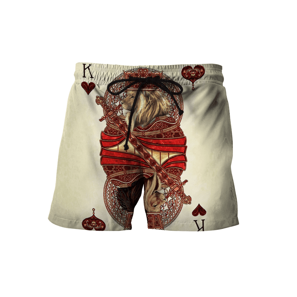 Summer Collection - King Heart Lion 3D All Over Printed Unisex Shirts