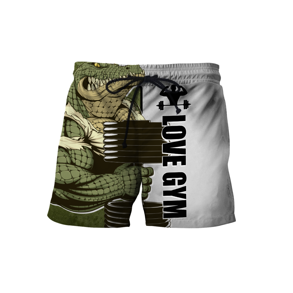 Gym Crocodile 3d all over printed for man and women QB05302001-Apparel-PL8386-Shorts-S-Vibe Cosy™