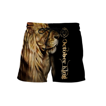 Custom Name October King 3D All Over Printed Unisex Shirts