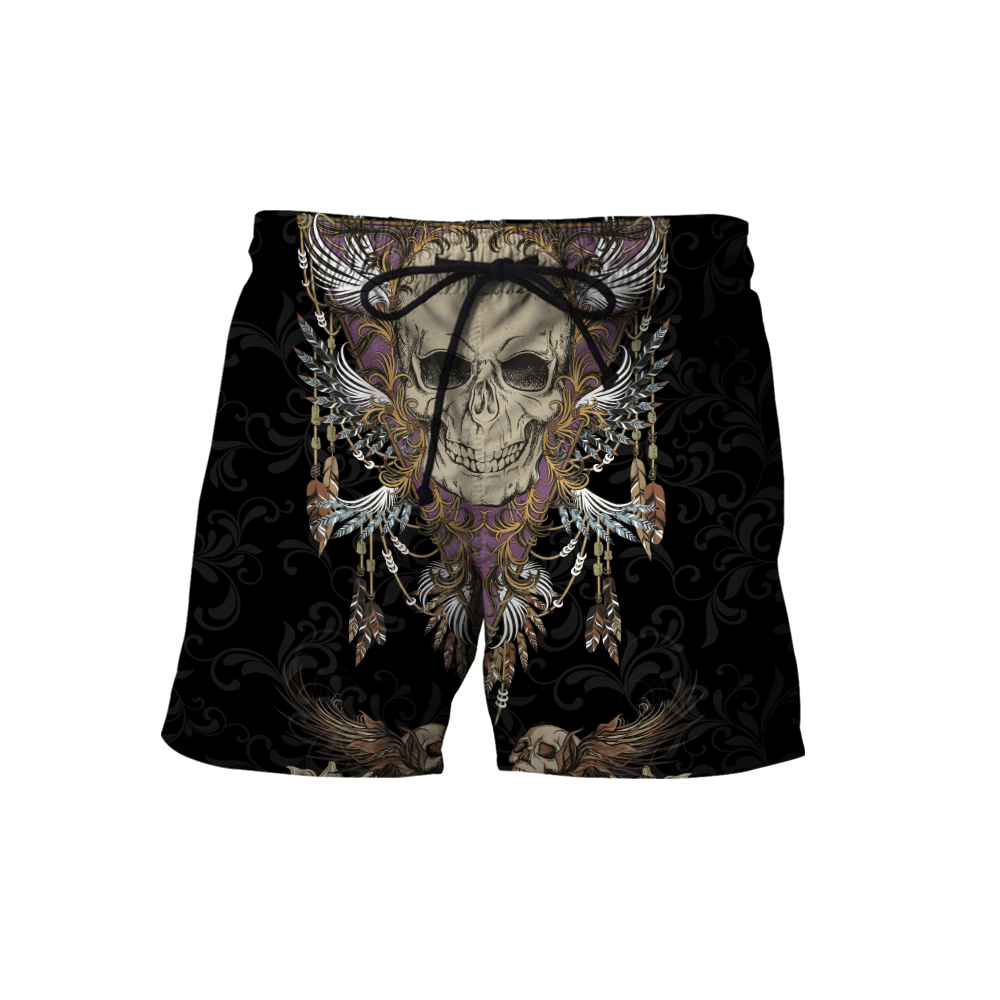 Love Skull 3D all over printed for man and women QB06102003-Apparel-PL8386-Short-S-Vibe Cosy™