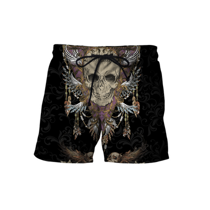 Love Skull 3D all over printed for man and women QB06102003-Apparel-PL8386-Short-S-Vibe Cosy™