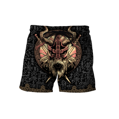 Love Skull Viking 3D all over printed for man and women QB06062004-Apparel-PL8386-Short-S-Vibe Cosy™