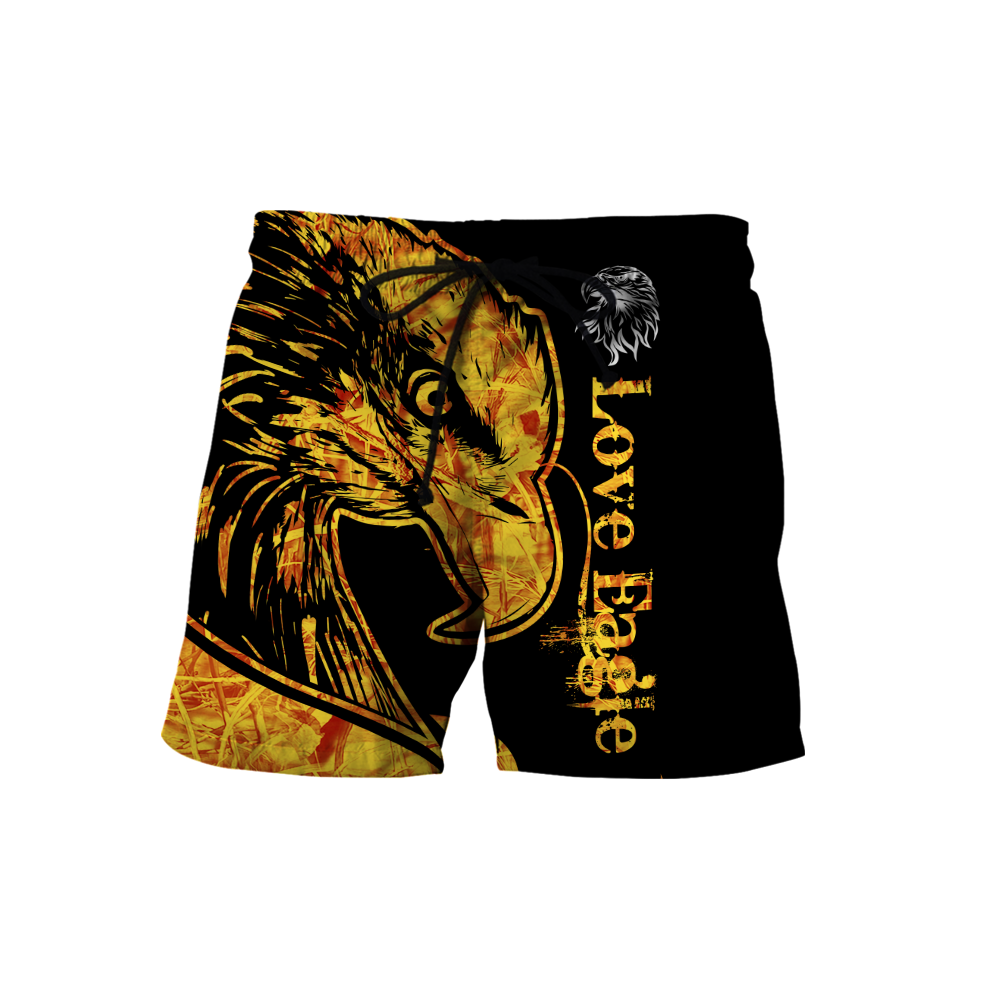 Eagle 3D All Over Printed Shirts For Men & Women-Apparel-TA-Shorts-S-Vibe Cosy™