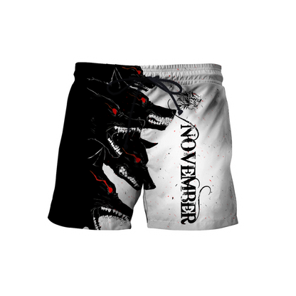The Dark Wolf November 3D All Over Printed Unisex Deluxe Hoodie ML