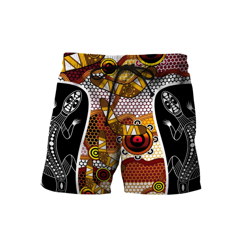 Aboriginal Lizard Dot Painting Boomerang Patterns Shirt For Men And Women