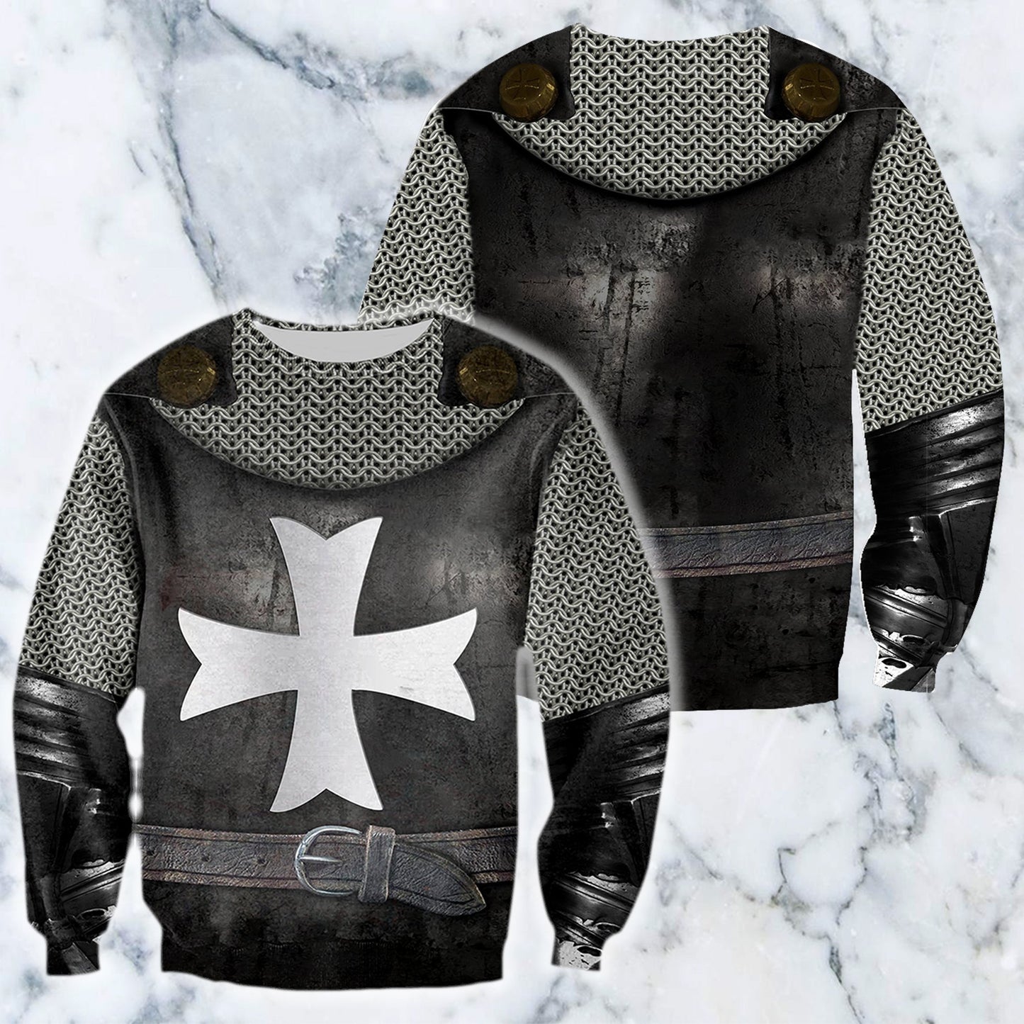 3D All Over Printed Hospitaller Knights Shirts And Shorts-Hospitaller Knights-HP Arts-Sweatshirt-XS-Vibe Cosy™