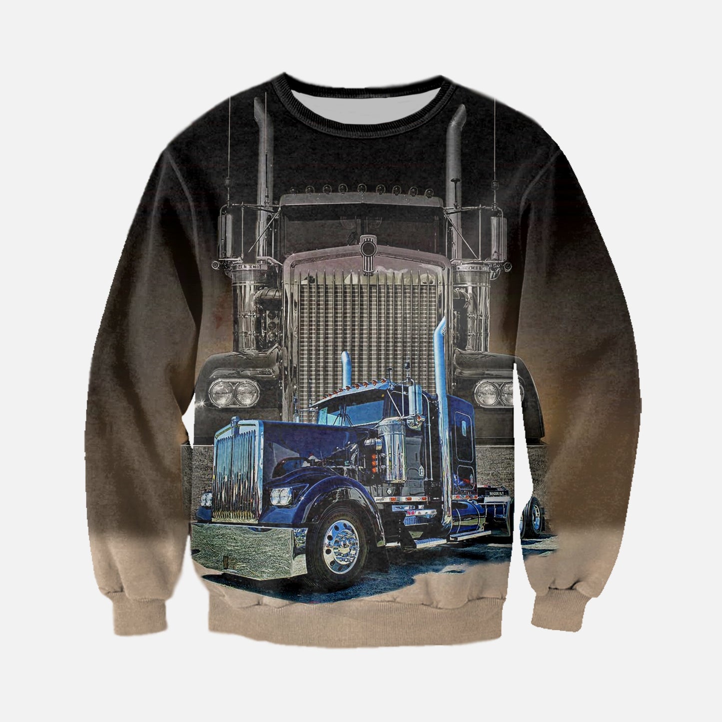 3D All Over Printed Big Truck - Semi Truck Clothes-Apparel-HP Arts-Sweatshirt-S-Vibe Cosy™