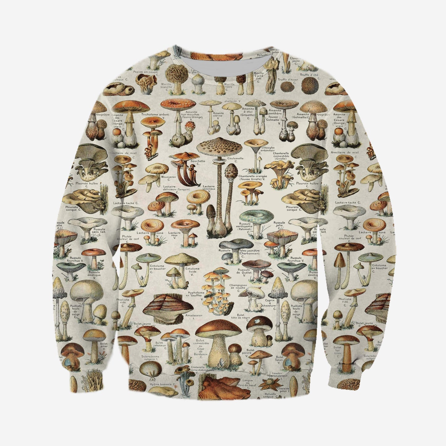3D All Over Printed Champignons Clothes-Apparel-HP Arts-Sweatshirt-S-Vibe Cosy™