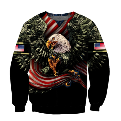 Eagle US Grumpy Veteran 3D shirts for men and women