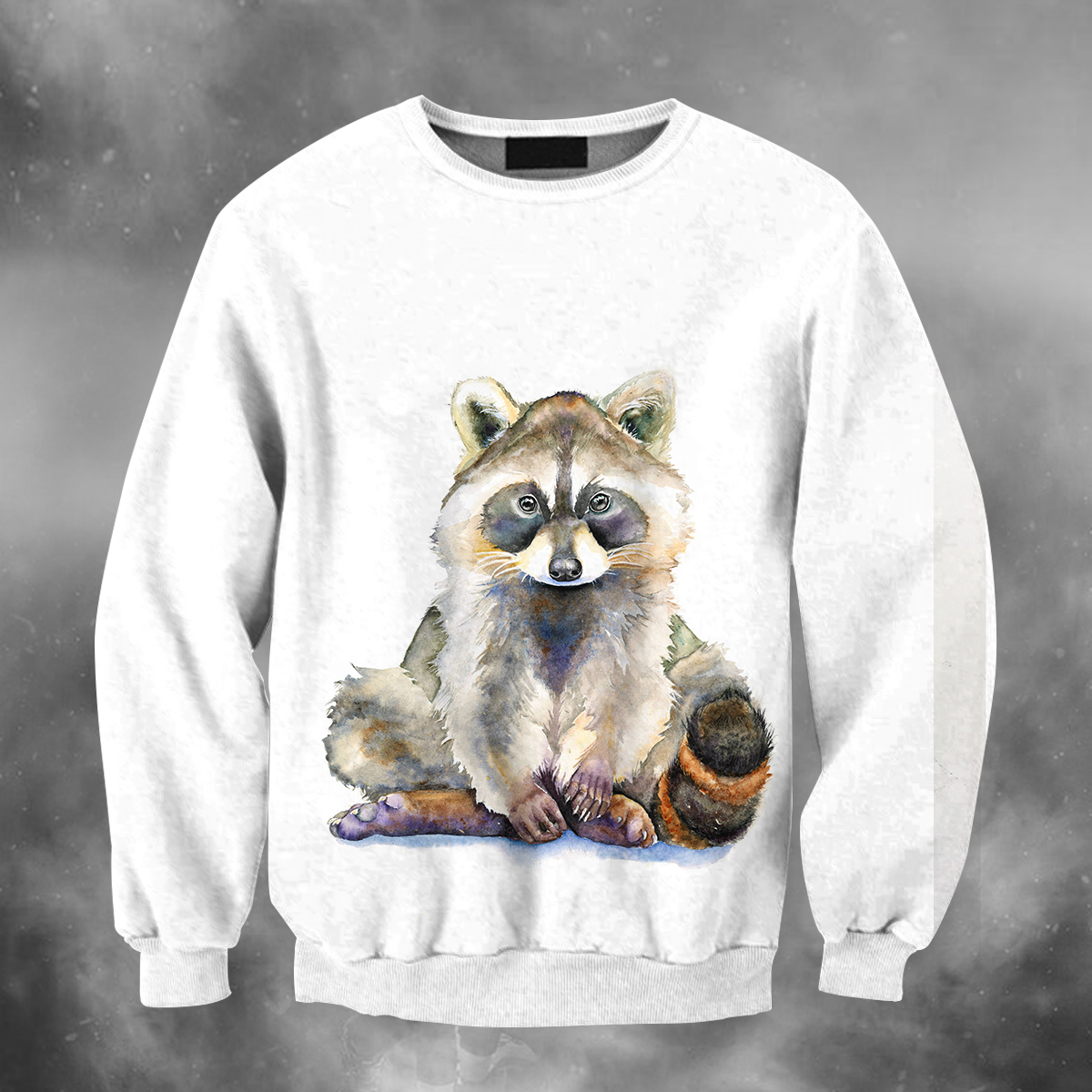 All Over Print Raccoon 04-Apparel-HbArts-Sweatshirt-S-Vibe Cosy™